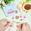 10Pcs 10 Style Number 0~9 Acrylic Charms Locking Stitch Markers HJEW-AB00651-3