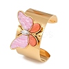 304 Stainless Steel Acrylic Cuff Bangles for Women BJEW-A049-05G-01-4