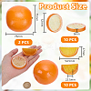 22Pcs 3 Styles Plastic Simulated Lemon DJEW-AR0001-15C-2