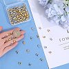 200Pcs 2 Colors Brass Crimp Beads Covers KK-SP0001-88-3