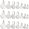 2Pcs 304 Stainless Steel Leverback Earring Settings STAS-YW0003-55A-2