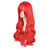 32 inch (80cm) Long Red Wavy Curly Cosplay Wigs OHAR-I015-19-4