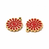 Ion Plating(IP) 304 Stainless Steel Enamel Charms STAS-F291-03G-01-2