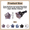 6Pcs Moon Star Natural Gemstone Car Air Vent Clips HJEW-OC00131-2