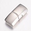 Tarnish Resistant 304 Stainless Steel Magnetic Clasps with Glue-in Ends LS-STAS-G071-39P-1