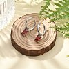 304 Stainless Steel Micro Pave Cubic Zirconia Hoop Earrings STAS-R004-06P-01-2