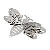 304 Stainless Steel Crystal Rhinestone 3D Insect Connector Charms STAS-H236-11C-P-2