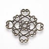 Tibetan Style Alloy Chandelier Components TIBE-S307-64AB-2