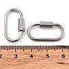 Non-Tarnish 304 Stainless Steel Screw Carabiner Lock Charms LS-STAS-H107-04C-P-3
