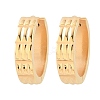 304 Stainless Steel Textured Hoop Earrings EJEW-L307-07G-4