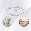 10Pcs 10 Styles Round Natural Dyed Malaysia Jade & White Jade BJEW-SW001578-3