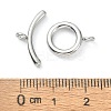 Non-Tarnish 304 Stainless Steel Toggle Clasps STAS-E194-09P-A-4