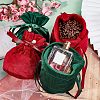Velvet Jewelry Bags with Drawstring & Plastic Imitation Pearl TP-NB0001-20B-5