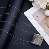 DIY Brass Curb Chain Bracelet Necklace Making Kit DIY-BBC0001-87P-4