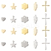 60Pcs 10 Styles 304 Stainless Steel Pendants STAS-FS0001-78-1