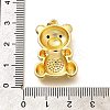 Rack Plating Brass Micro Pave Cubic Zirconia Pendants KK-L226-006G-04-3