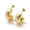 Rack Plating Brass Stud Earrings EJEW-M240-08G-1