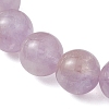 Natural Amethyst Round Beads Stretch Bracelets for Women BJEW-JB12127-02-3