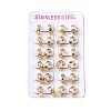 304 Stainless Steel Hoop Earrrings for Women EJEW-U066-02G-4