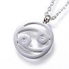 Tarnish Resistant 304 Stainless Steel Pendant Necklaces NJEW-N0074-23P-2