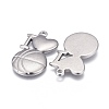 Non-Tarnish 304 Stainless Steel Pendants LS-STAS-F249-18P-2
