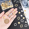 80Pcs 8 Styles 201 Stainless Steel Connector Charms STAS-UN0041-01-4