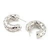 Rack Plating Brass Hollow Star Stud Earrings EJEW-K245-38P-2