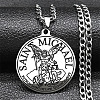 201 Stainless Steel Pendant Necklaces LS-NJEW-C066-04P-1