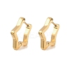 3304 Stainless Steel Star Hoop Earrings EJEW-P324-02G-4