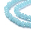 Faceted Rondelle Glass Beads Strands GLAA-I033-3mm-M-3