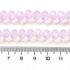 Baking Paint Transparent Glass Beads Strands DGLA-A034-J8MM-D09-4