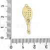 Brass Micro Pave Clear Cubic Zirconia Pendants LS-KK-I476-10G-3