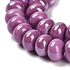 Glazed Porcelain Rondelle Beads PORC-Q001-01D-3