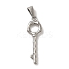 Non-Tarnish 304 Stainless Steel Pendants STAS-B053-21P-1