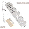 1Pc 304 Stainless Steel Bookmark AJEW-CP0003-87B-2