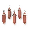 Synthetic Goldstone Pointed Pendants G-M378-01P-A33-1