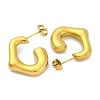 Ion Plating(IP) 304 Stainless Steel Stud Earrings EJEW-H013-24G-2