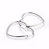 Tarnish Resistant 201 Stainless Steel Hoop Earrings EJEW-A052-09B-2