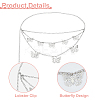 2Pcs 2 Colors  Aluminum Butterfly Tassel 3 Layered Waist Body Chains for Women Girls AJEW-HS0001-17-4