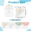 8Pcs 4 Colors PU Leather Jewelry Envelope Pouches Gift Bags with Snap Button and Clear Window ABAG-PH0001-62B-2