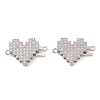 Brass Micro Pave Clear Cubic Zirconia Hook and S-Hook Clasps KK-S388-05P-02-1
