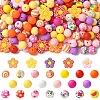 30Pcs 5 Styles Silicone Focal Beads SIL-YW0002-21A-2