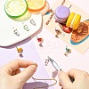 8Pcs 8 Styles Cocktail/Ice Cream Alloy Enamel Pendants ENAM-CJ0007-37-5