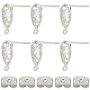 20PCS Brass Stud Earring Findings KK-BBC0027-89A-1