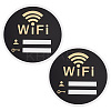 Acrylic Wifi Password Signages AJEW-WH0542-66B-1