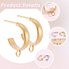 16Pcs 304 Stainless Steel Stud Earring Findings STAS-BBC0010-20D-6