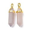 Natural Agate Pointed Pendants G-G025-01G-40-2
