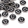 Platinum Plated Alloy Charms X-ENAM-S118-02U-P-4