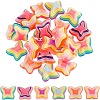24Pcs 6 Colors Plastic Cabochons KY-AR0001-35-1