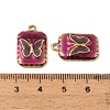 304 Stainless Steel Enamel Pendants STAS-I371-14G-01-3